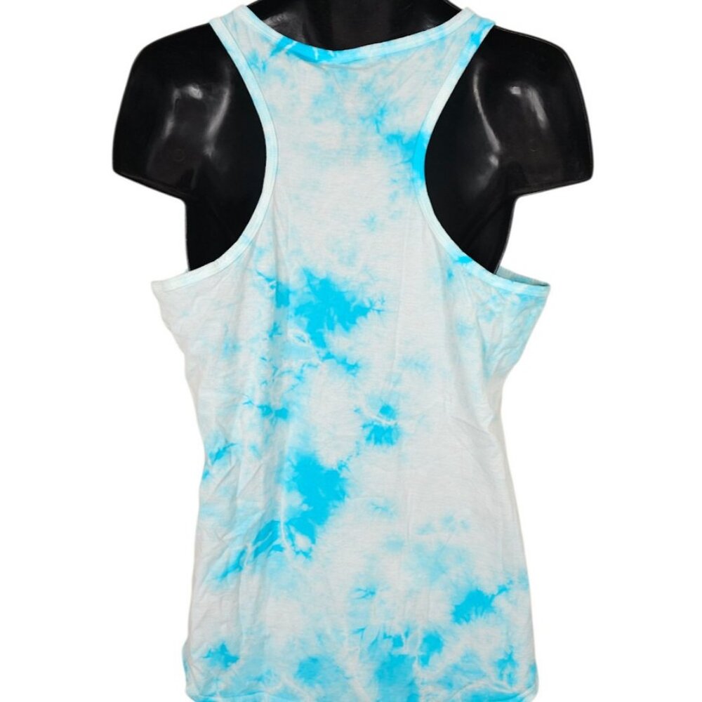 SpongeBob SquarePants Tank Top Mens Size Medium Blue Tie Dye Best Day Ever - Picture 4 of 6